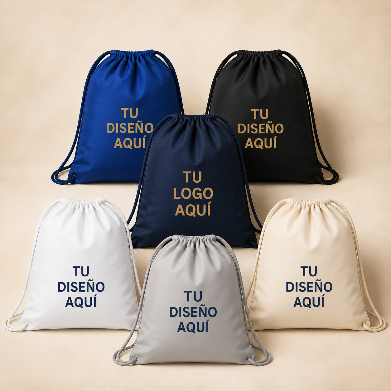 Custom drawstring backpacks by Ola Creaciones