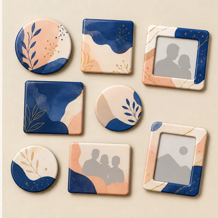 Imanes con diseño personalizado, imagen ilustrativa