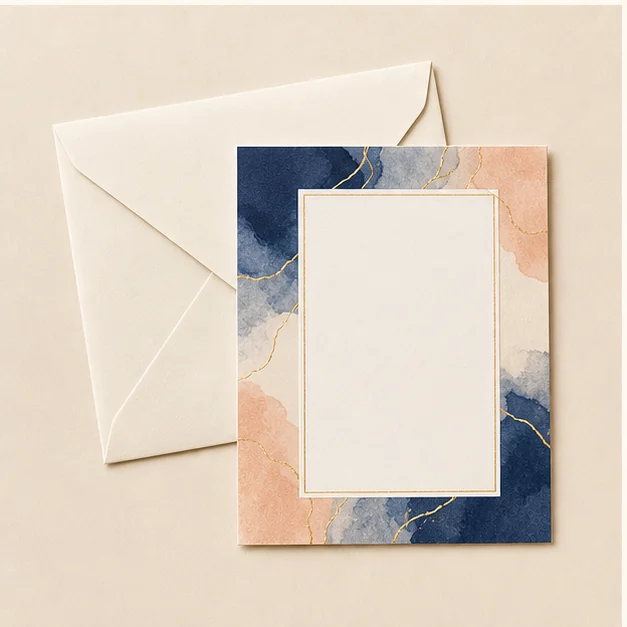Invitación impresa personalizada, imagen ilustrativa