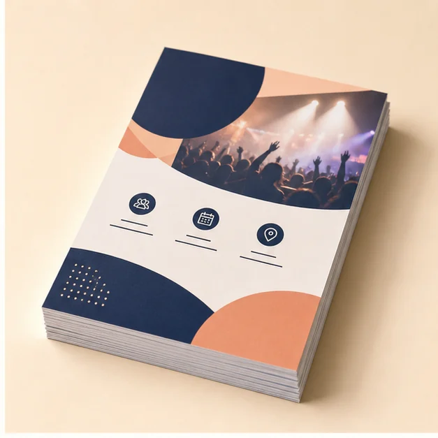 Volantes impresos personalizados, imagen ilustrativa